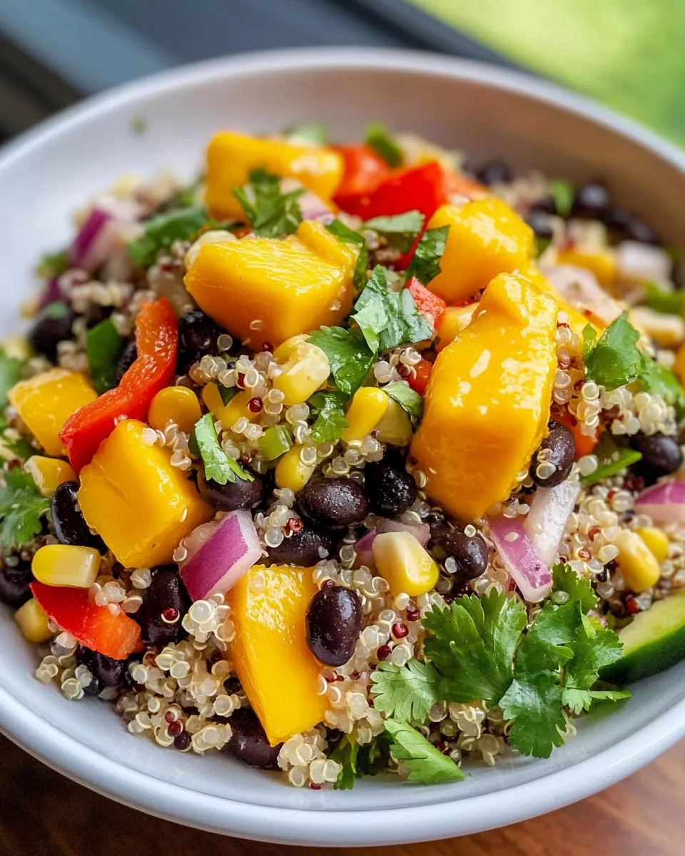 Delicious Mango Black-Bean Quinoa Salad dish photo