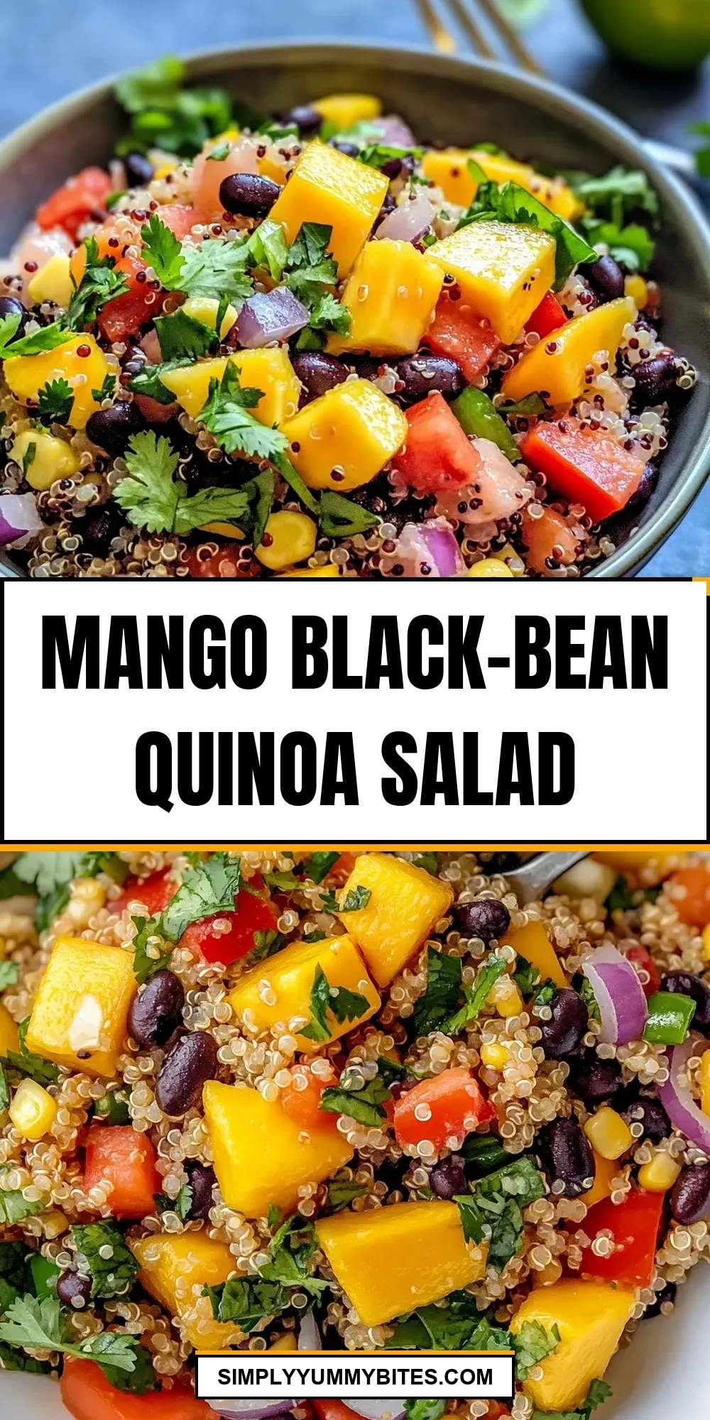 Mango Black-Bean Quinoa Salad (The Best & Delicious)