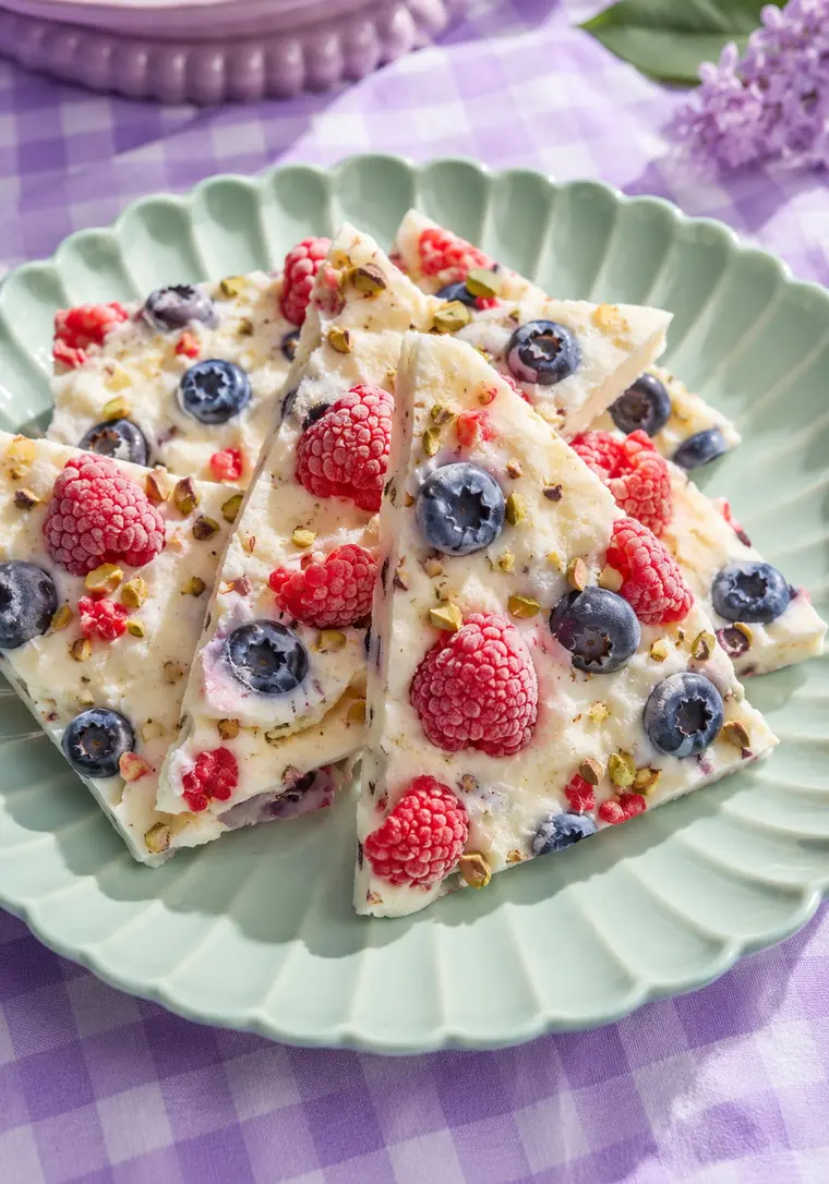 Berry Yogurt Bark Shards