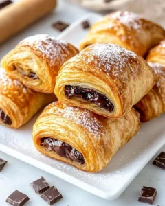 Homemade Chocolate Croissants