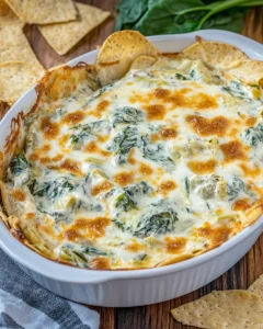 Cheesy Spinach Artichoke Dip
