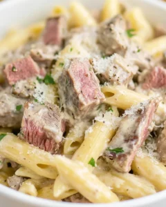 Creamy Prime Rib Pasta