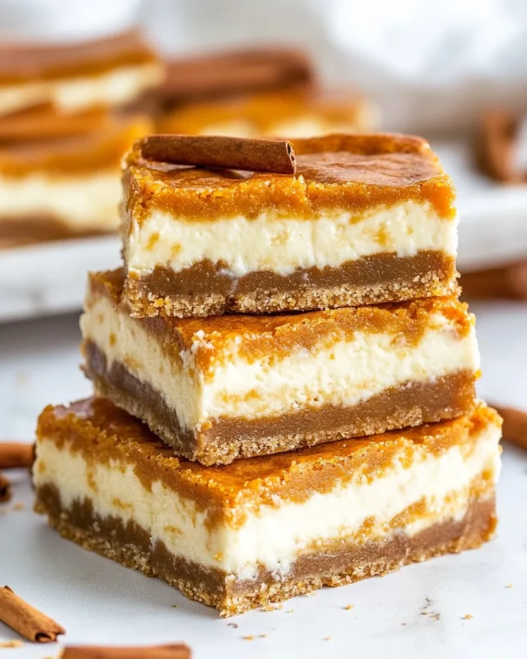 Pumpkin Cheesecake Bars