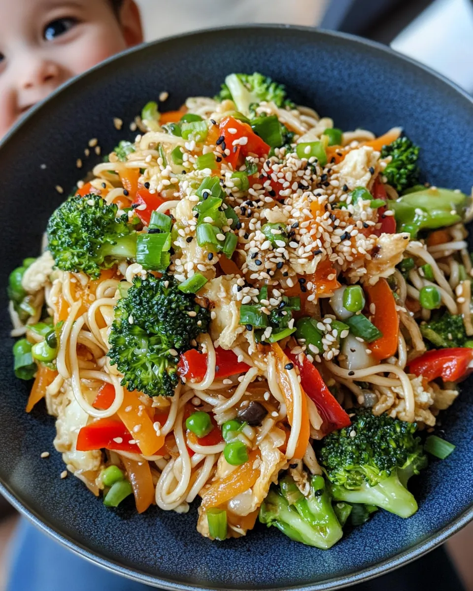 Delicious 30-Minute Veggie Lomein Stir-Fry food shot