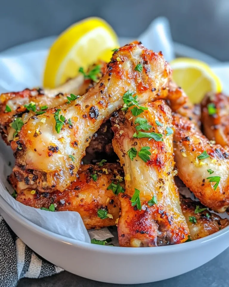 Homemade Air-Fryer Lemon-Pepper Chicken Wings photo