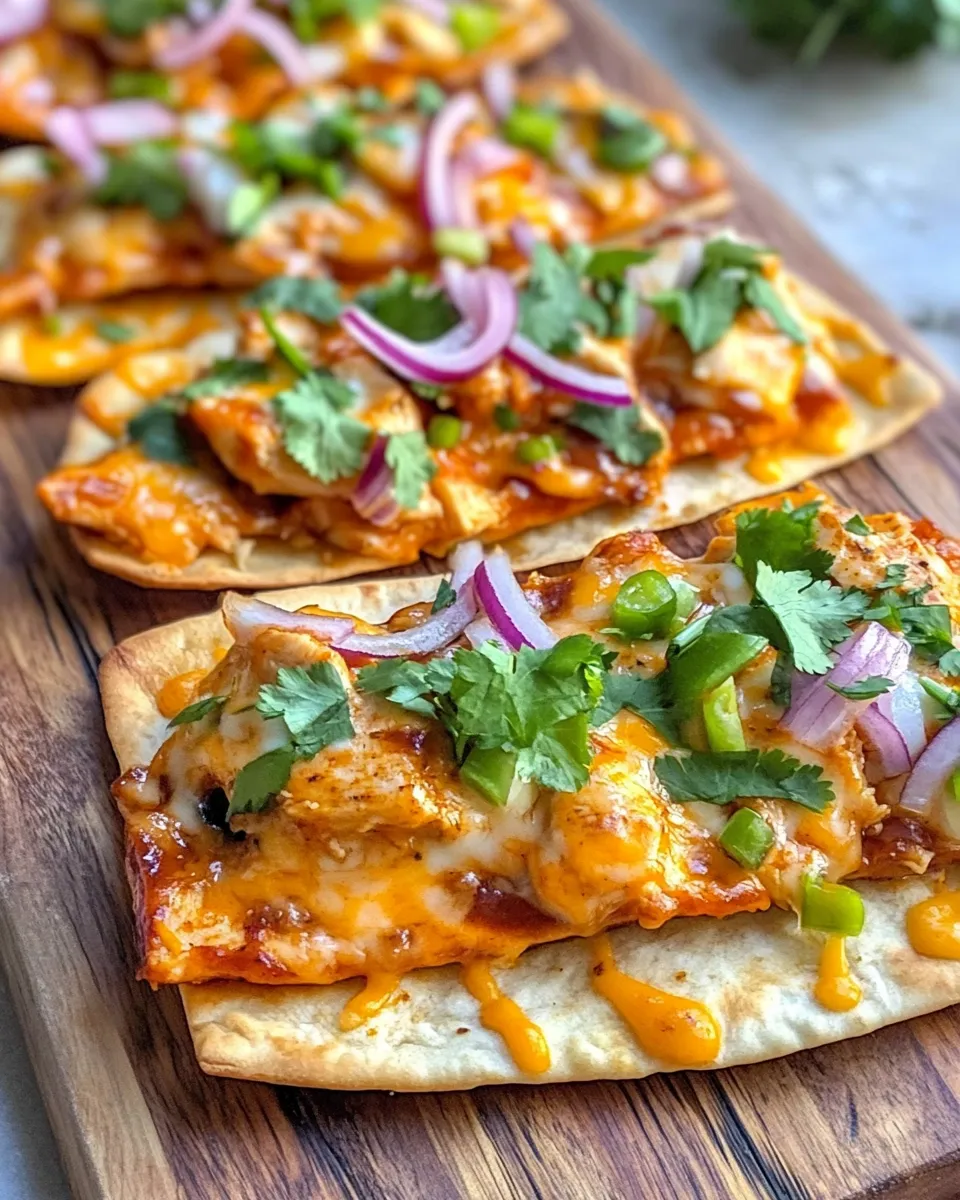 Easy BBQ-Ranch Chicken Flatbreads recipe photo