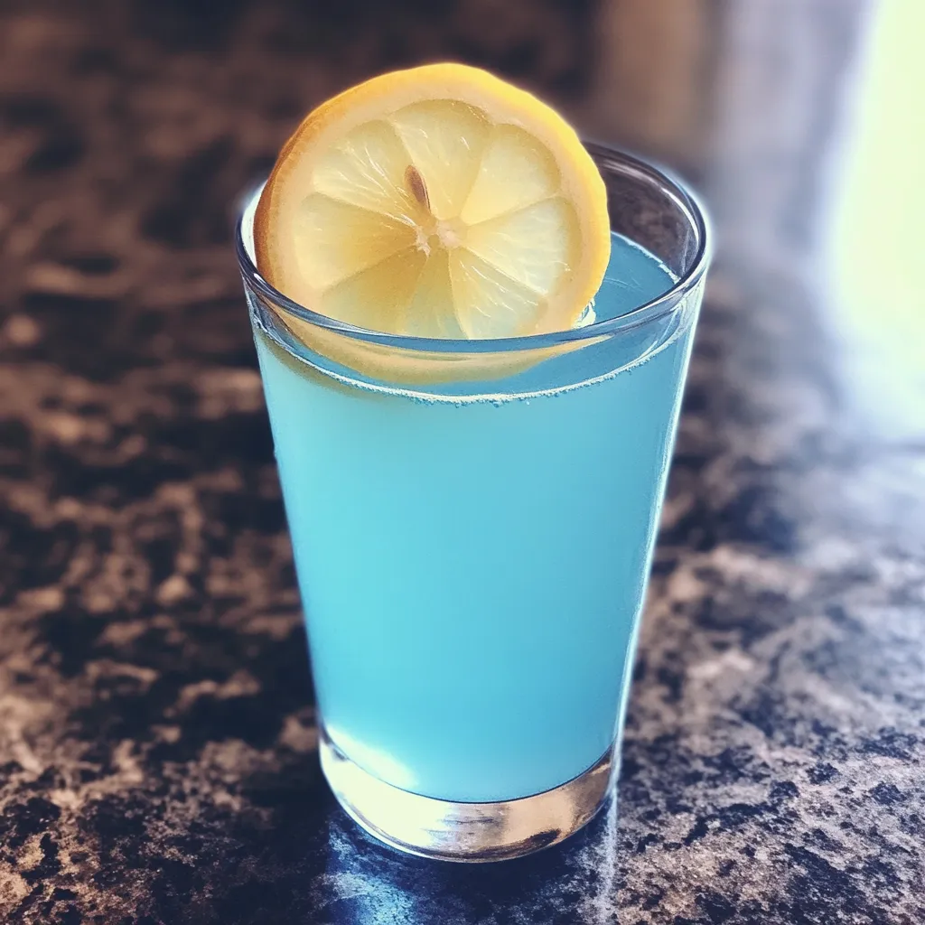 Glass of Blue Salt Trick Recipe for Men