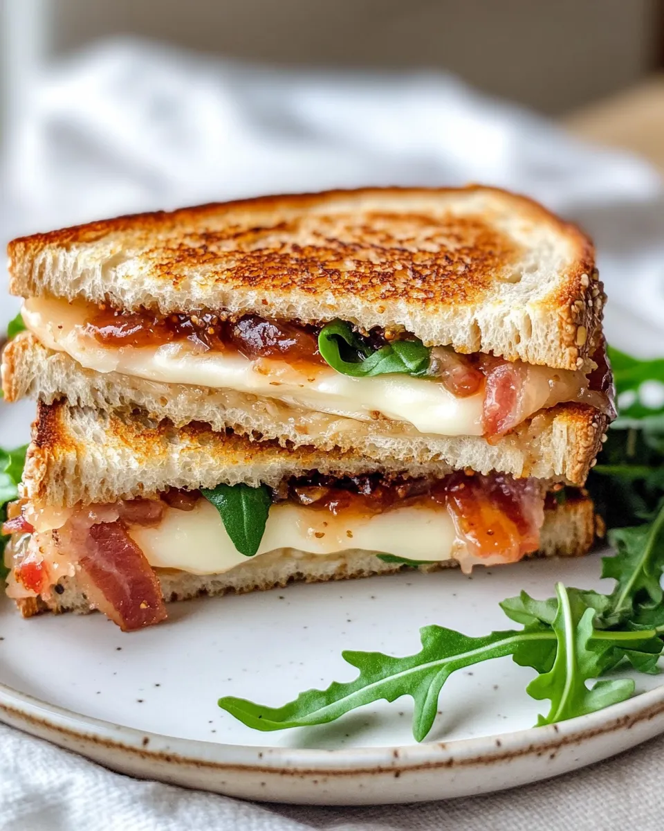 Classic Brie & Fig-Jam Grilled Cheese image