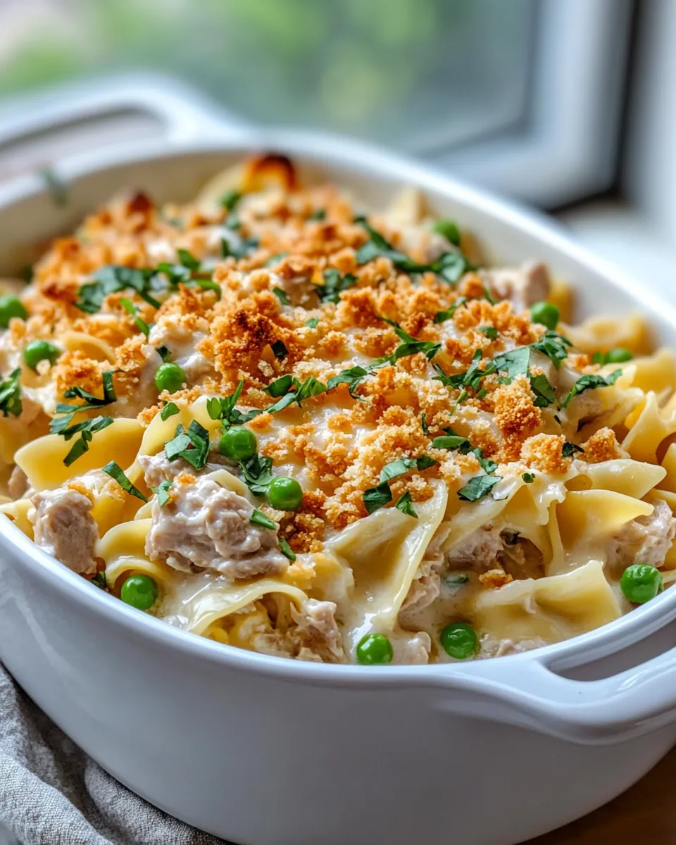 Classic Budget Cheesy Tuna-Noodle Casserole image
