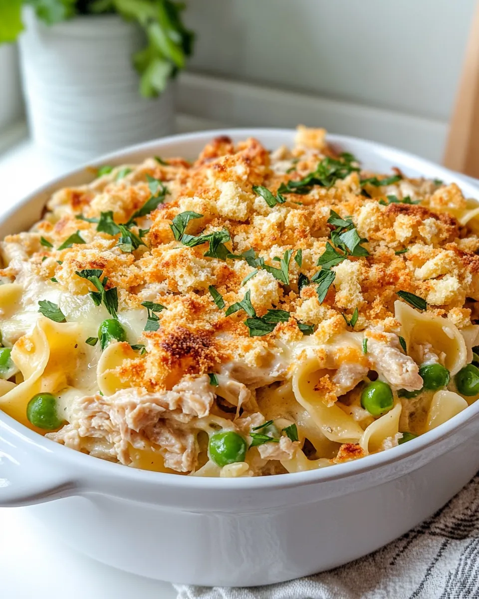 Easy Budget Cheesy Tuna-Noodle Casserole recipe photo