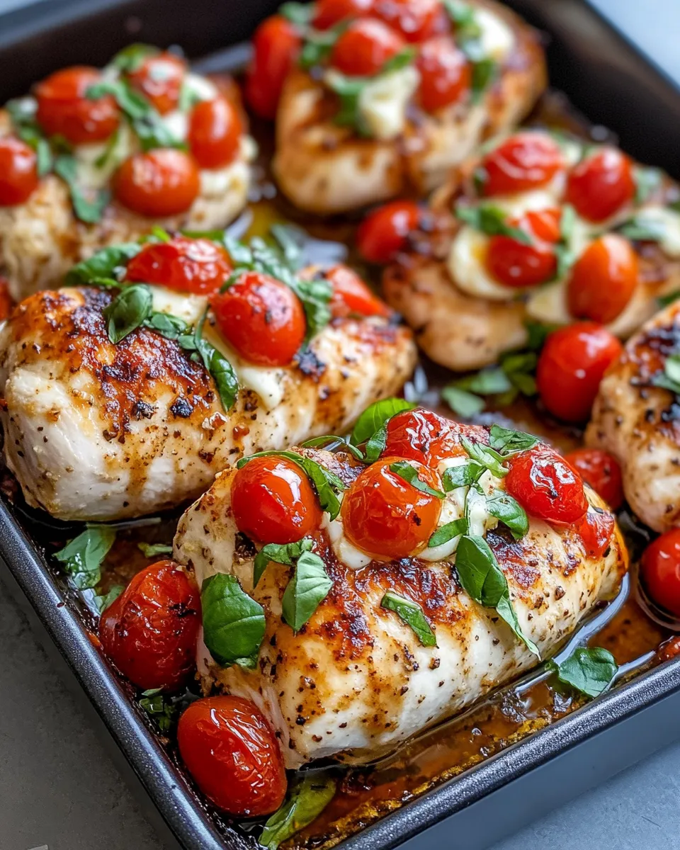 Healthy Caprese-Stuffed Chicken Breasts dish photo