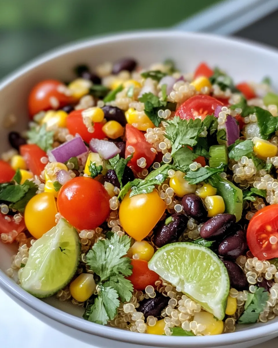 Delicious Cilantro-Lime Quinoa Salad shot