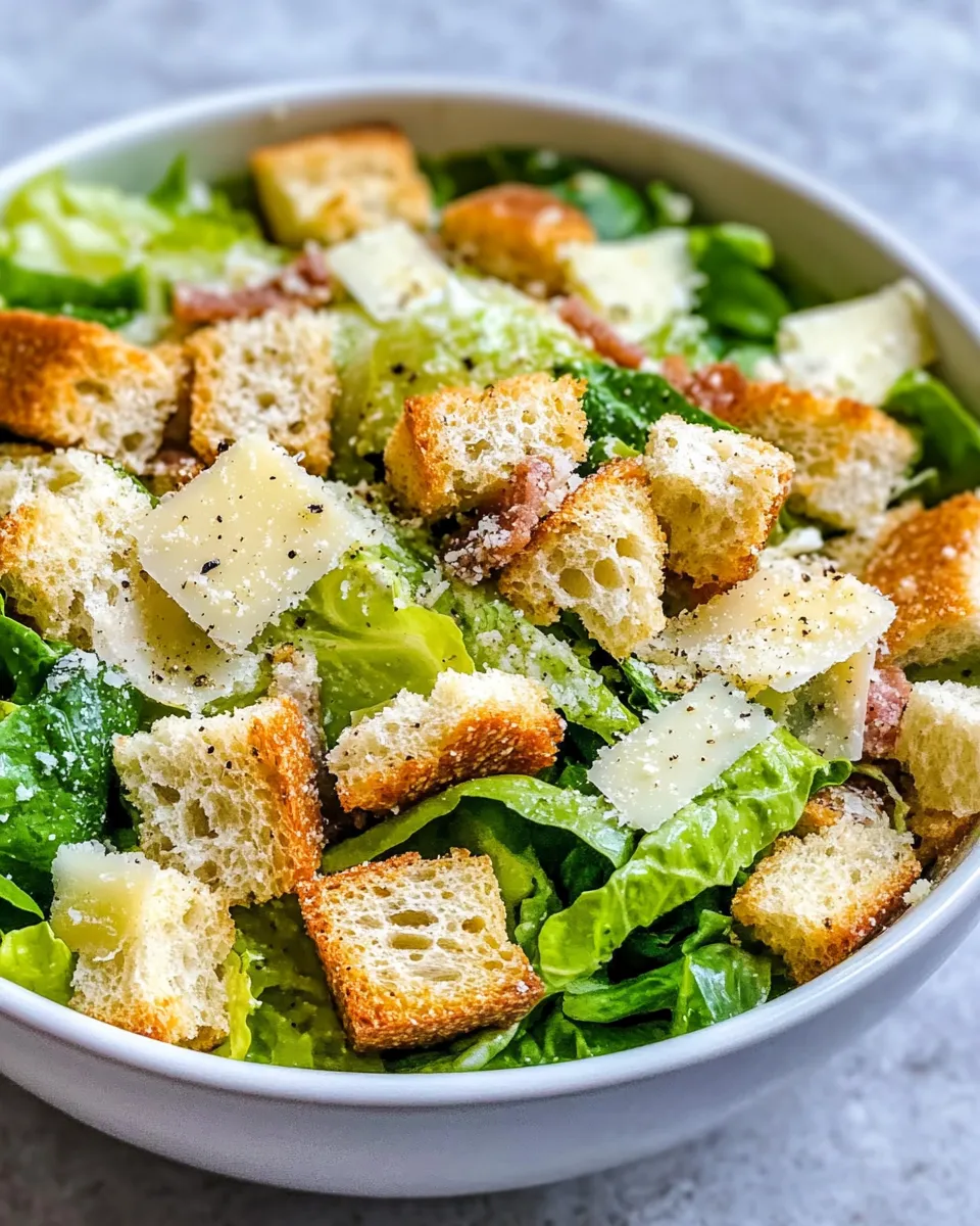 Classic Classic Caesar Salad (Homemade Dressing) image