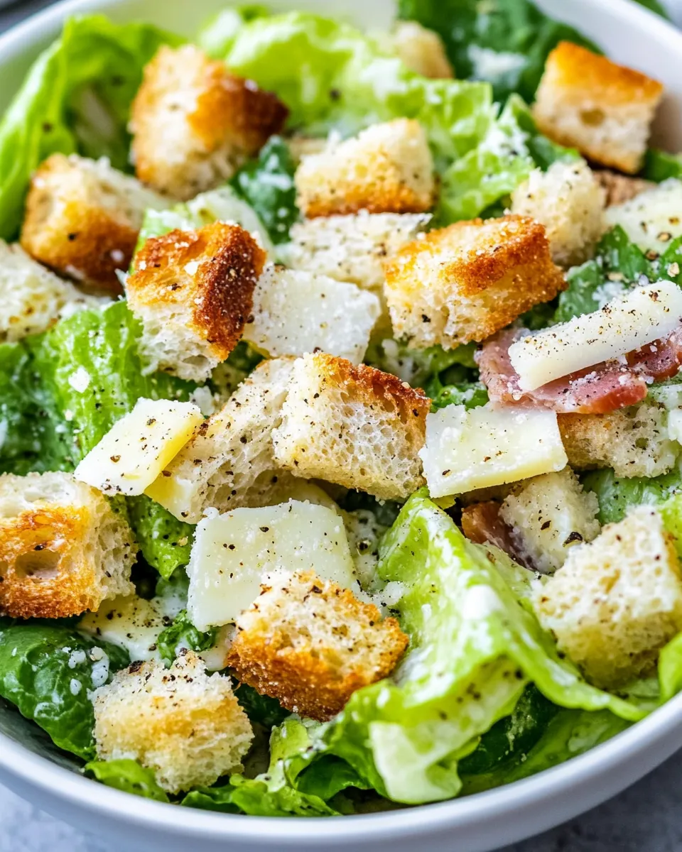 Easy Classic Caesar Salad (Homemade Dressing) recipe photo
