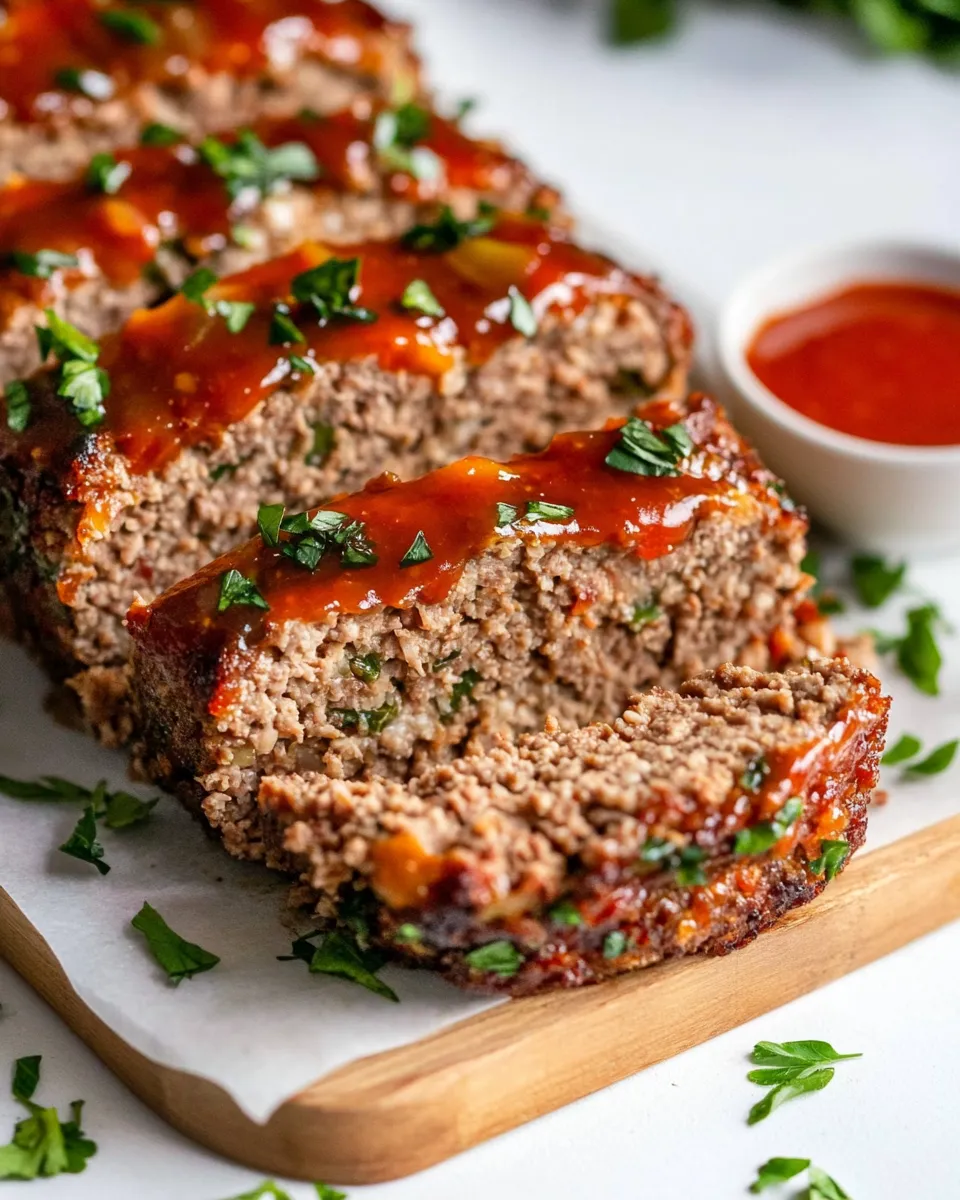 Perfect Classic Meatloaf with Tomato Glaze plate image