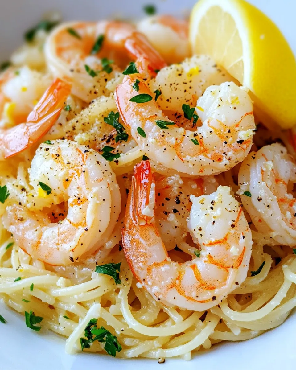 Delicious Classic Shrimp Scampi (Lemon Garlic) image