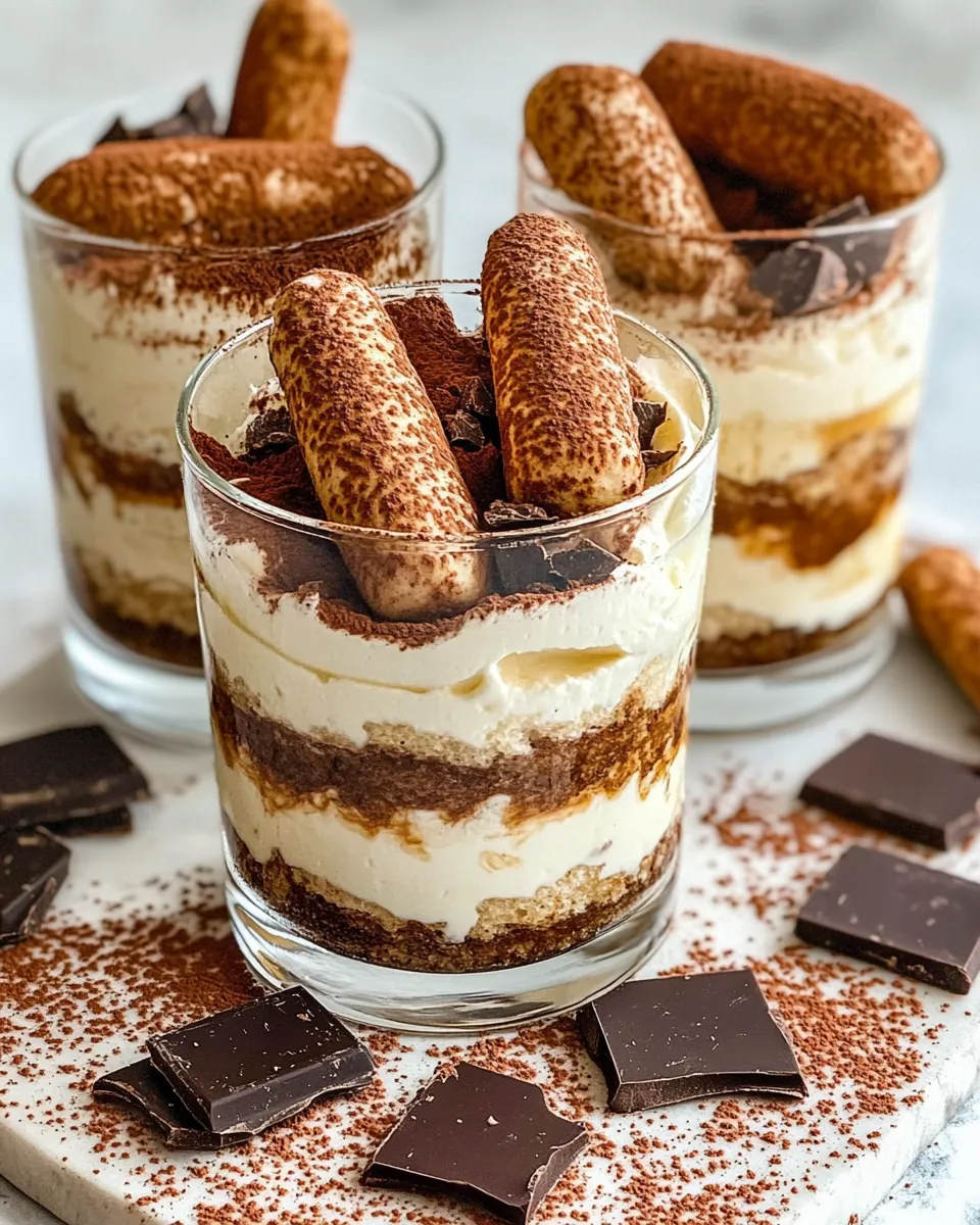 Classic Coffee-Free Tiramisu Parfaits recipe image