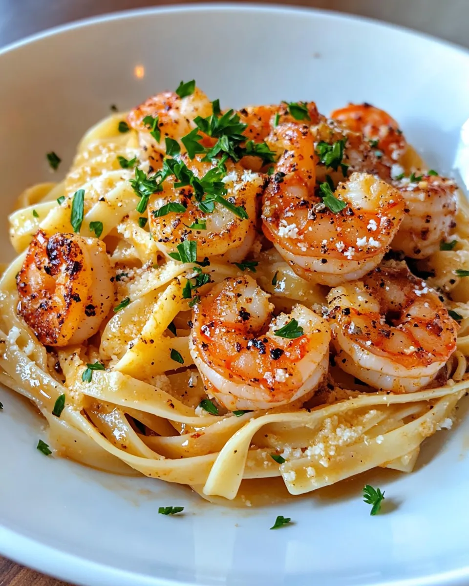 Homemade Creamy Cajun Shrimp Linguine recipe photo