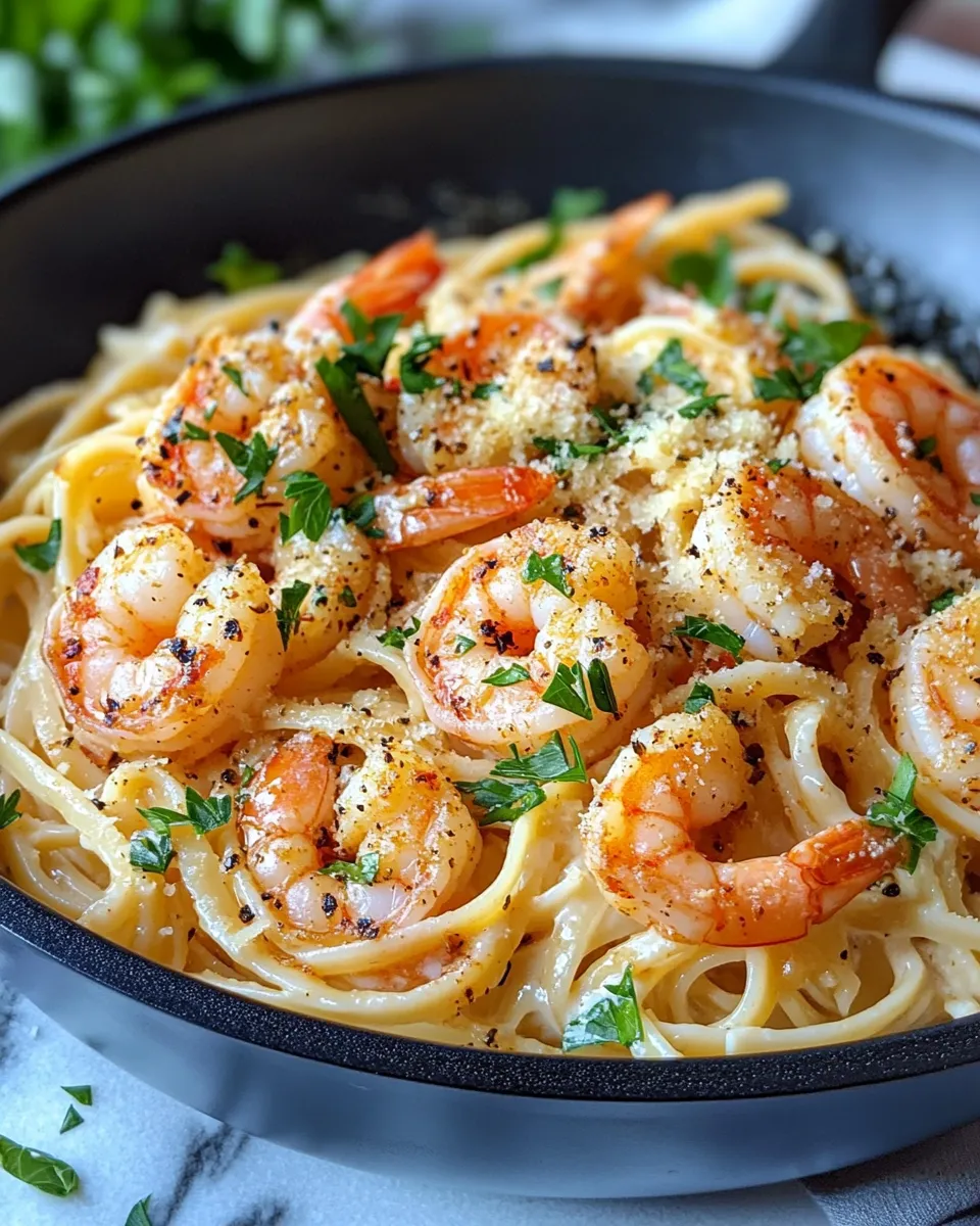Delicious Creamy Cajun Shrimp Linguine picture