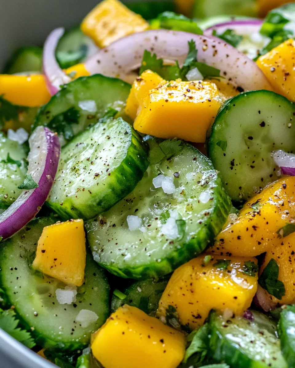 Savory Cucumber-Mango TajÃ­n Salad picture