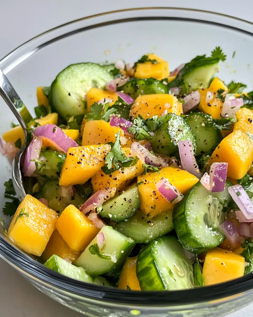 Ultimate Cucumber-Mango TajÃ­n Salad shot