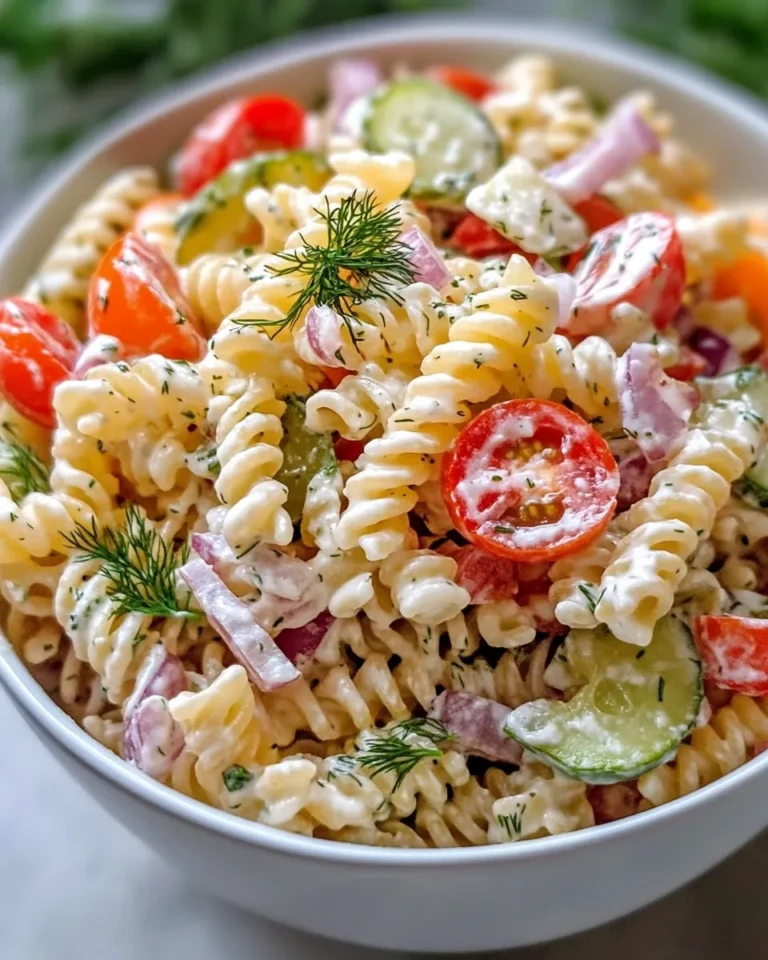 Homemade Dill-Pickle Pasta Salad (Overnight) recipe photo