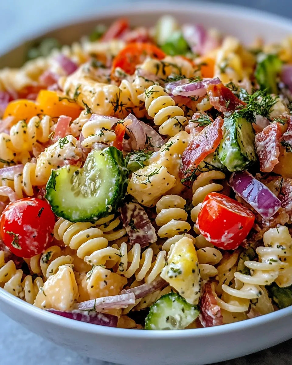 Classic Dill-Pickle Pasta Salad (Overnight) dish photo