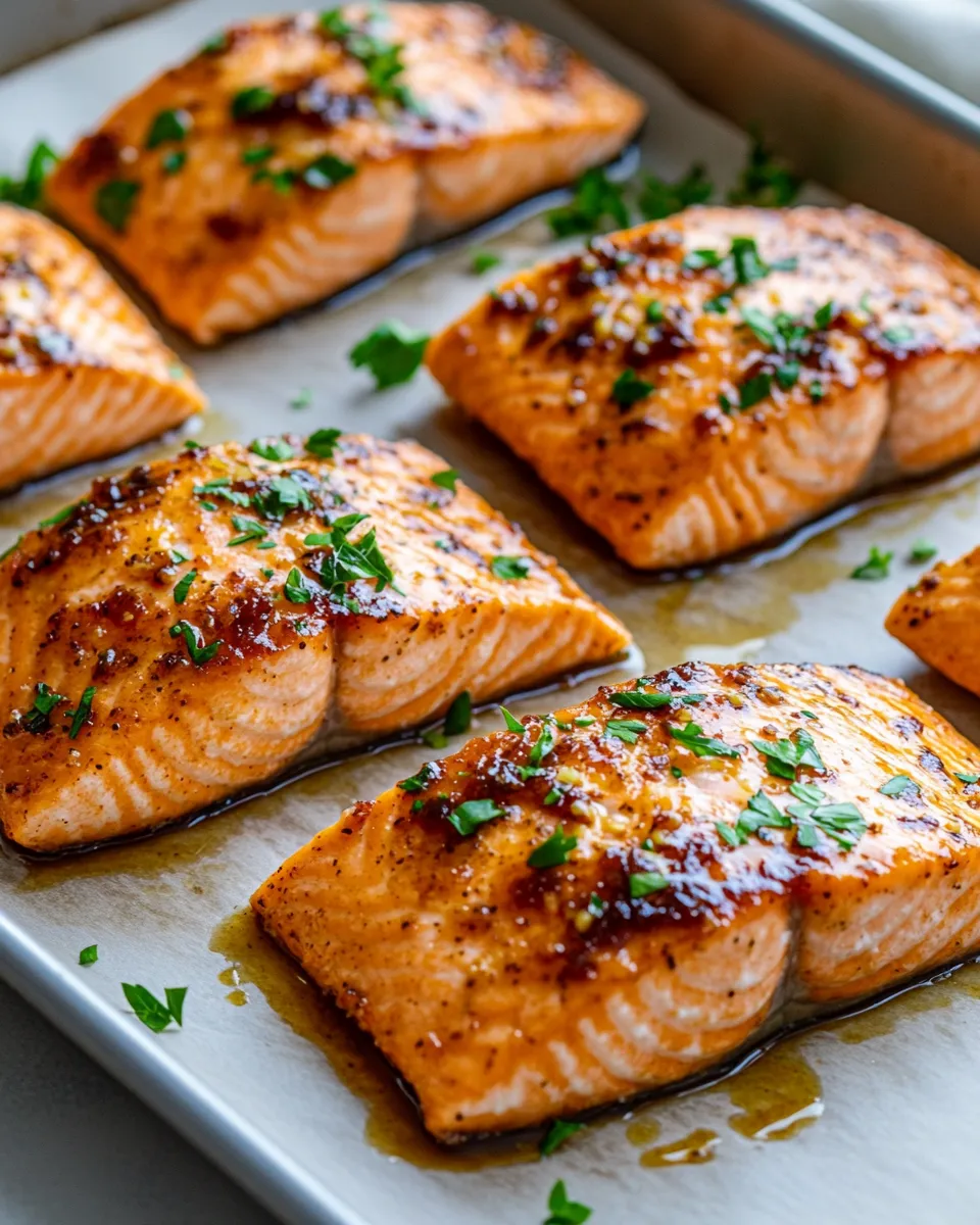 Delicious Fig-Jam Glazed Salmon Fillets plate image