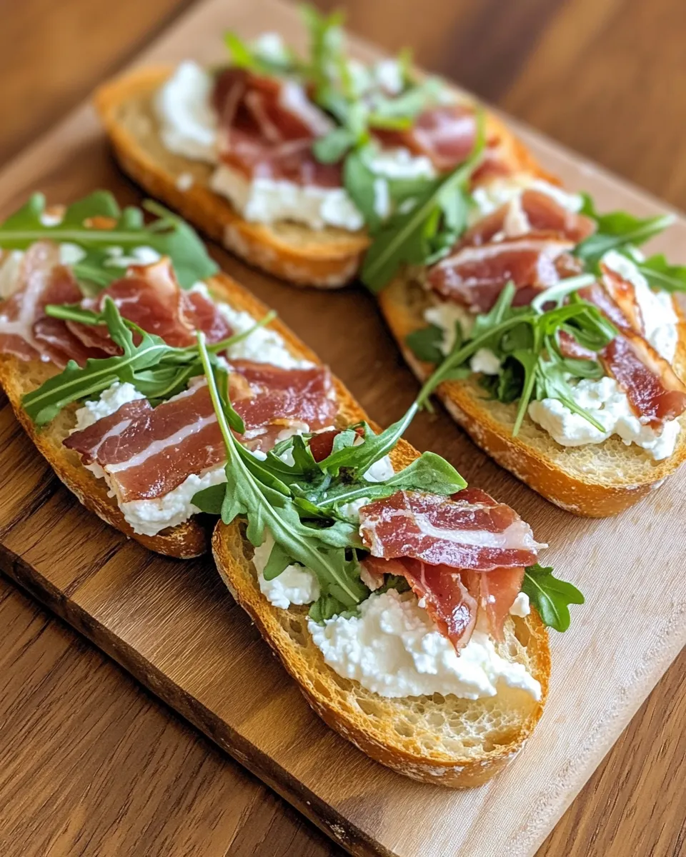 Delicious Fig-Jam & Prosciutto Crostini plate image