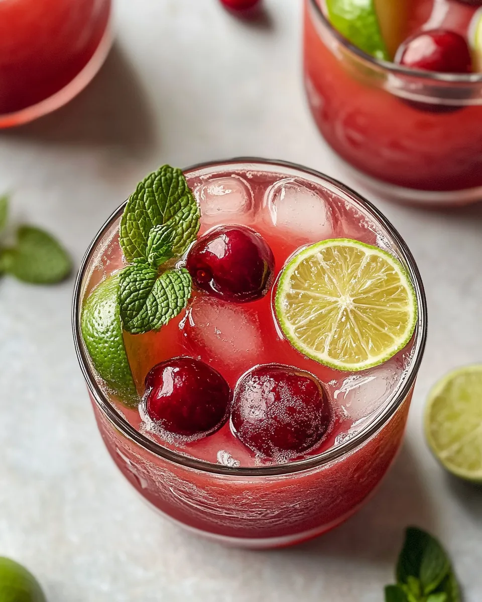 Easy Fresh Cherry-Limeade Refresher recipe photo