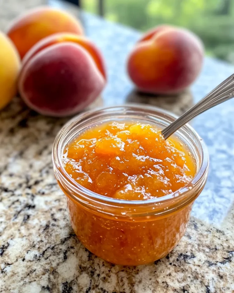 Homemade Fresh Peach Freezer Jam (How to Freeze Peaches) photo
