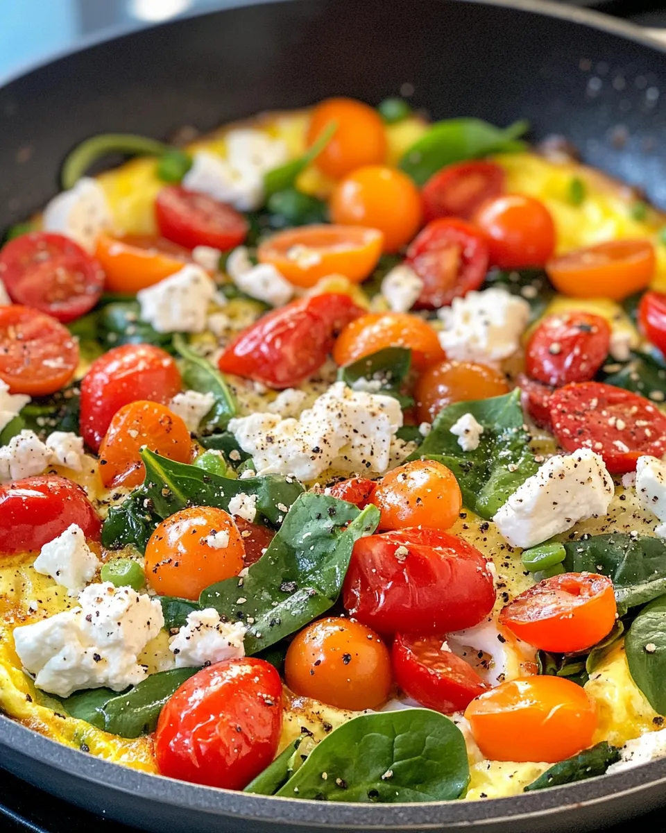 Easy Garden Veggie & Goat-Cheese Frittata food shot
