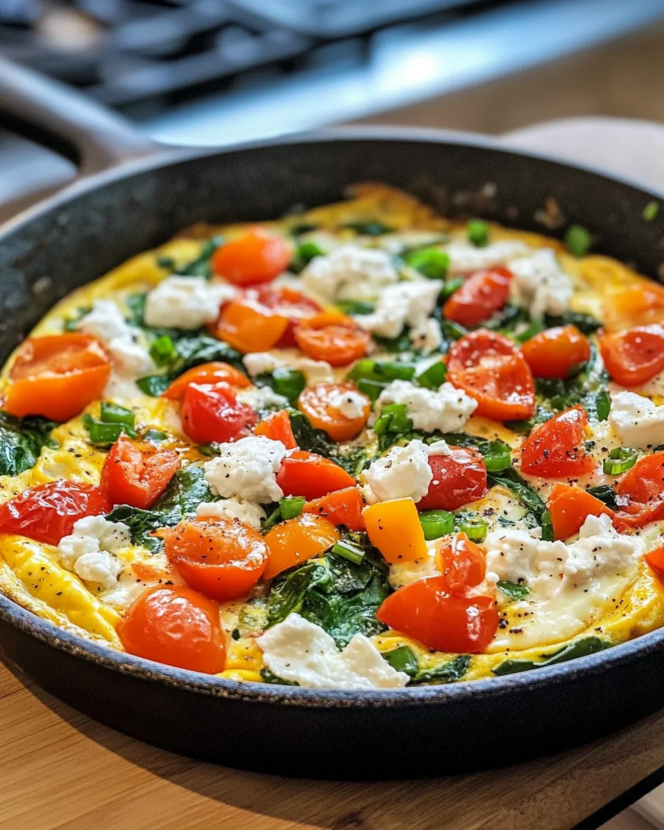 Delicious Garden Veggie & Goat-Cheese Frittata plate image