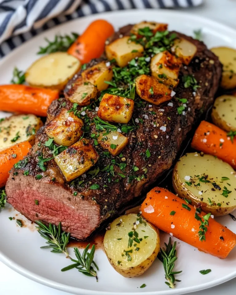 Homemade Garlic-Herb Butter Crockpot Pot Roast photo