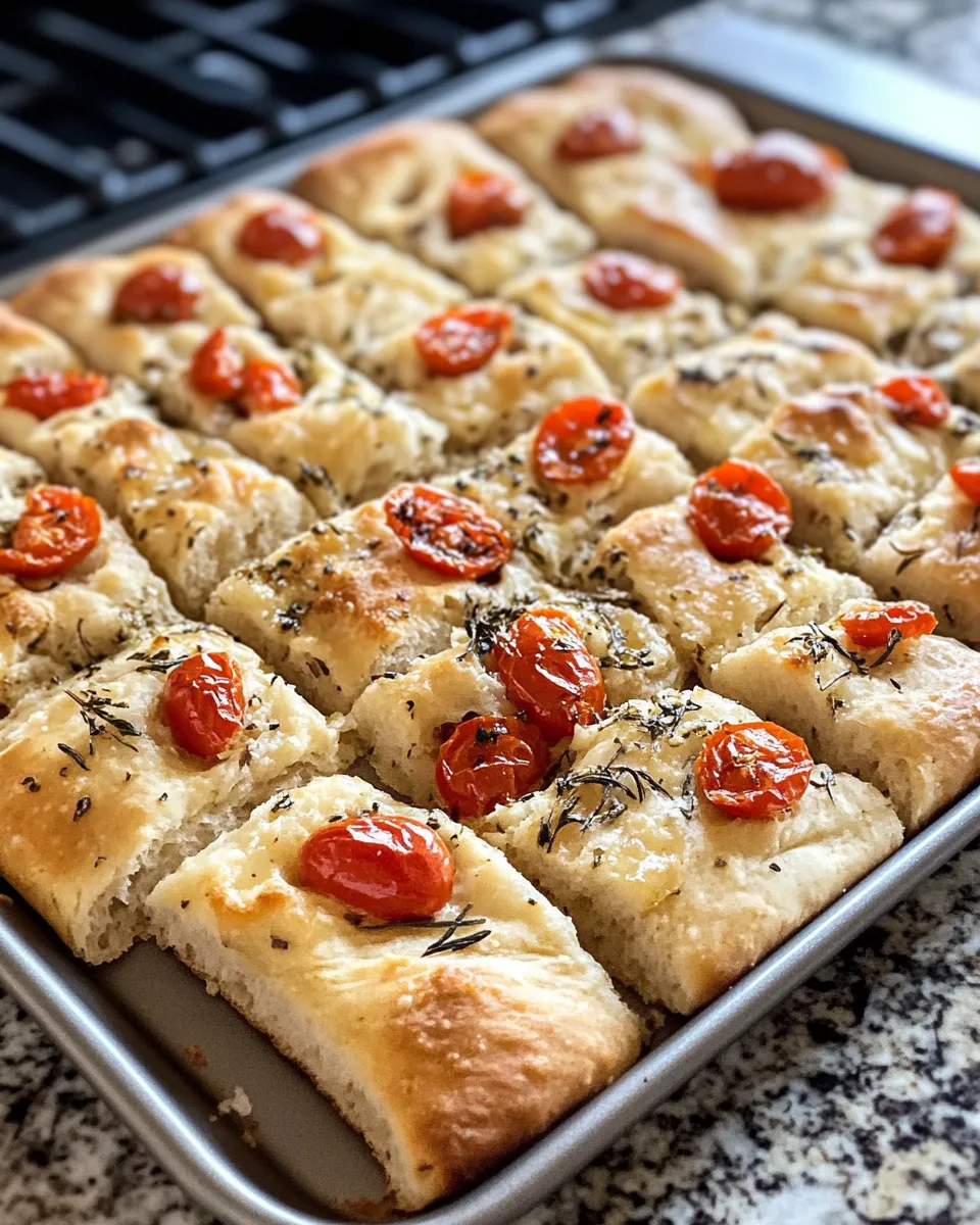 Classic Garlic-Herb Focaccia Garden Bread recipe image