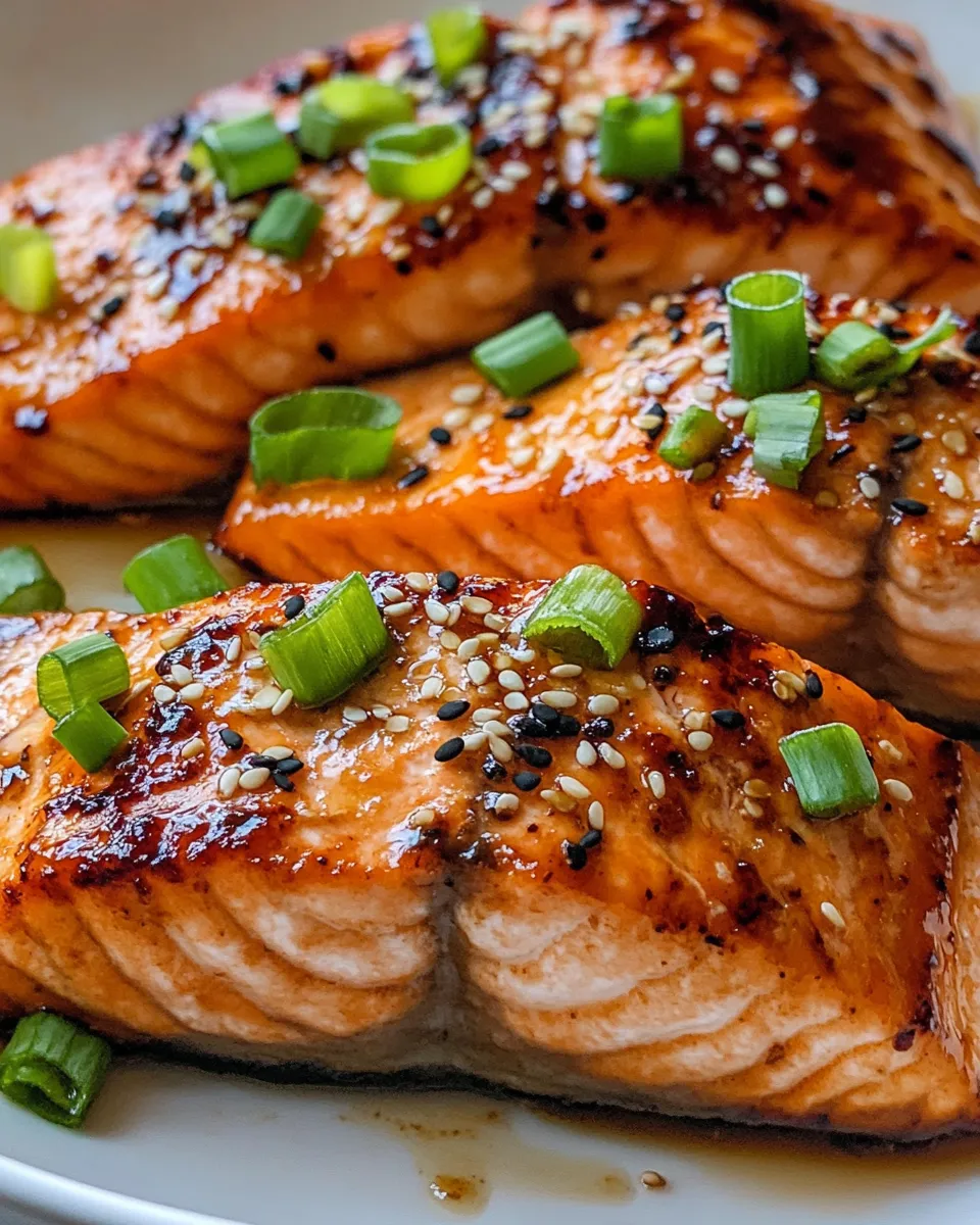 Classic Ginger-Soy Glazed Salmon Fillet recipe image