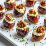 Delicious Goat-Cheese & Fig-Jam Stuffed Dates photo