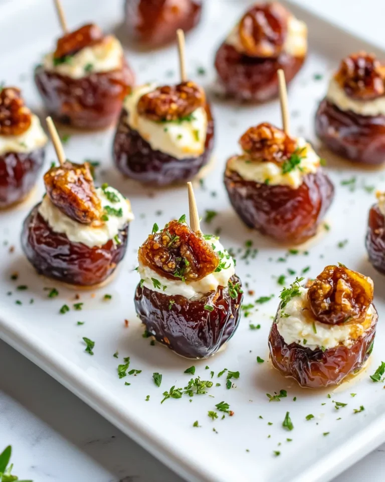 Delicious Goat-Cheese & Fig-Jam Stuffed Dates photo