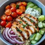 Homemade Greek Chicken Gyro Bowls photo