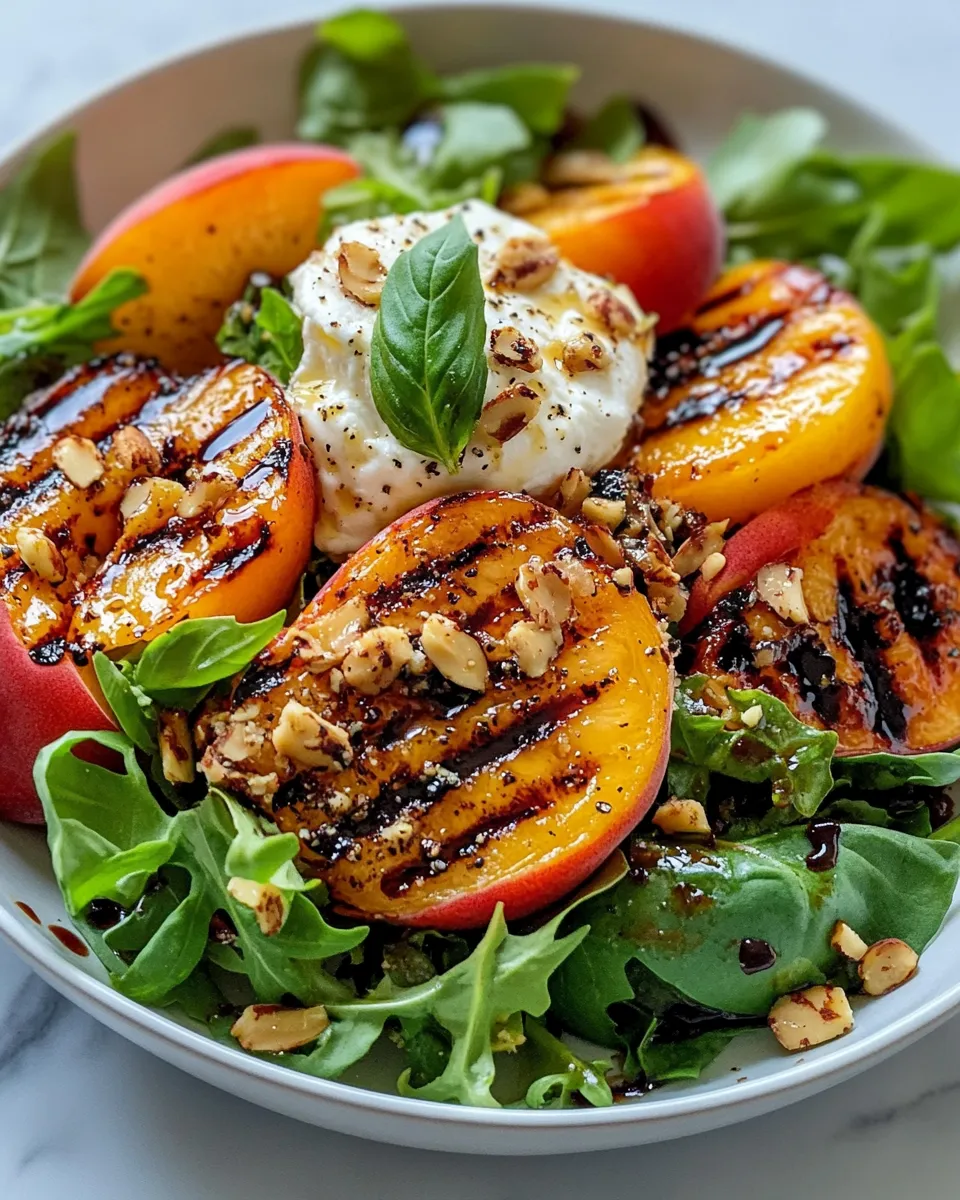 Classic Grilled Peach & Burrata Salad image