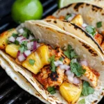 Homemade Grilled Pineapple Chicken Tacos photo