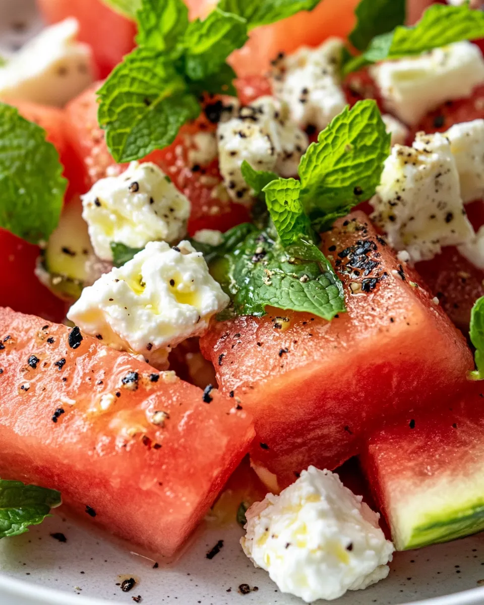 Classic Grilled Watermelon & Feta Summer Salad image