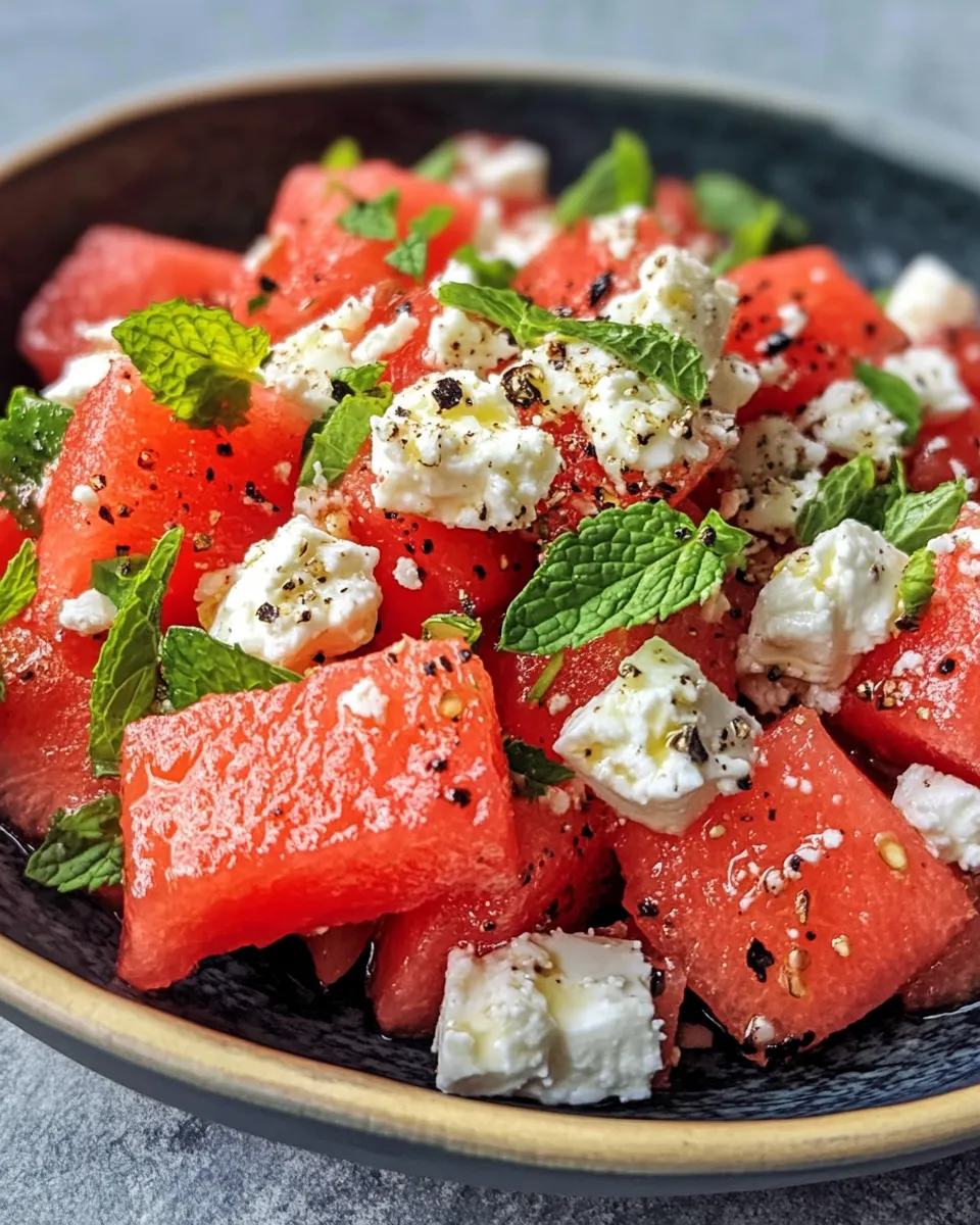 Easy Grilled Watermelon & Feta Summer Salad recipe photo