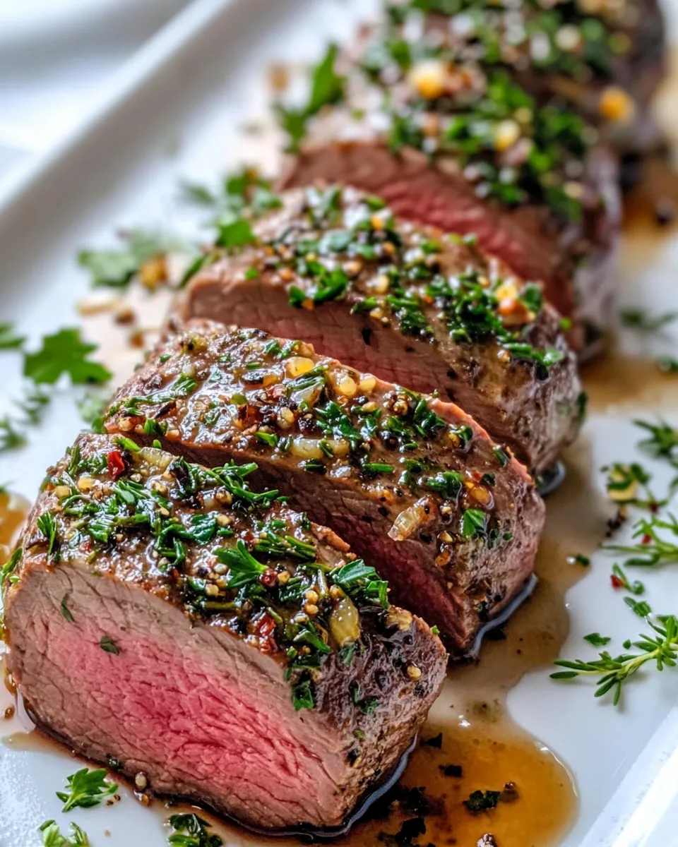 Delicious Herb-Crusted Beef Tenderloin (Dinner-Party Star) food shot