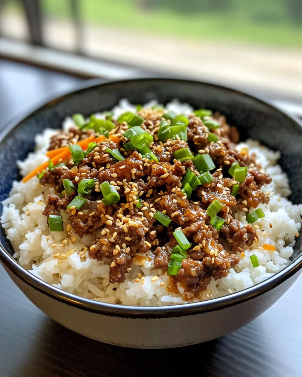 Delicious Instant-Pot Korean Beef & Rice plate image