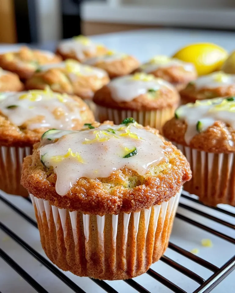 Homemade Lemon-Glazed Zucchini Bread Muffins recipe photo