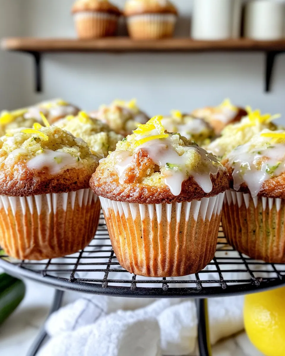 Classic Lemon-Glazed Zucchini Bread Muffins dish photo