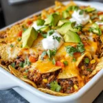 Classic Loaded Ground-Beef Nacho Casserole photo