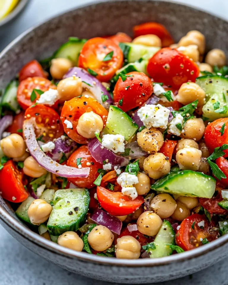 Homemade Mediterranean Chickpea Power Salad recipe photo