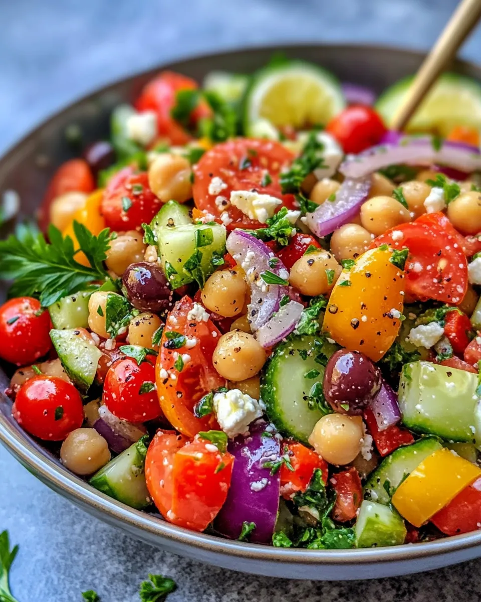 Classic Mediterranean Chickpea Power Salad dish photo